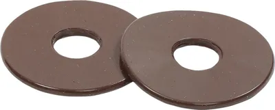 Produktbild von Shires - Silikon Gebissscheiben 2er-Pack ER487 (Einheitsgröße) (Braun)