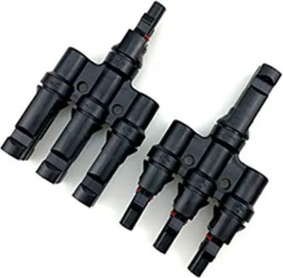 Obrázok produktu pre Rozdeľovač MC4 s 3 portami pre fotovoltaické systémy, 3 v 1, 1000 V DC, 30 A