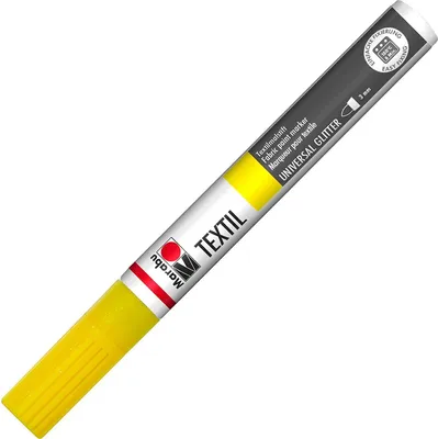 Produktbild von Marabu Textilmarker Textil Painter Glitter glitter-gelb