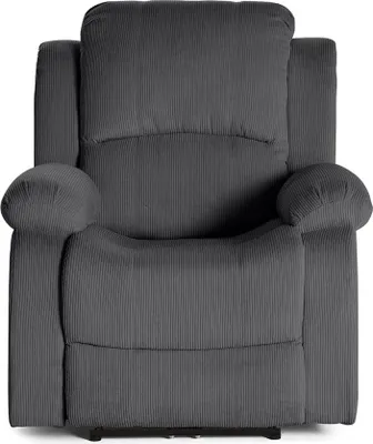 Image de Best Mobilier Armand - fauteuil relax électrique en velours côtelé , Gris