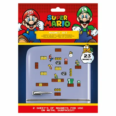Image de Magnesy na lodówkę Super Mario - Królestwo Grzybów, 23 sztuki