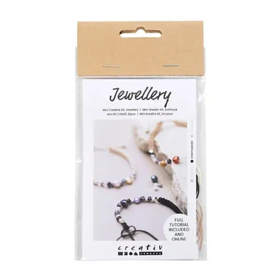Produktbild von Bastelset für Armbänder aus Süßwasserperlen, inkl. Material u. Anleitung
