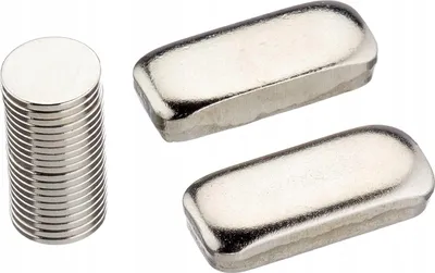 Produktbild von Neodym-Magnet N42 Durchmesser 10 mm, Dicke 1 mm. 20 Stück Kraft 0,58 kg