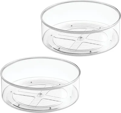 Produktbild von Drehteller Organizer Gewürzregal 2er Set Ordnungssystem mDesign Transparent
