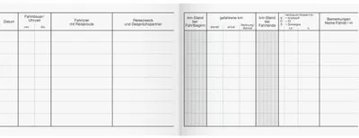 Produktbild von Formularbuch Fahrtenbuch A6 quer PKW VE=10x40 Blatt