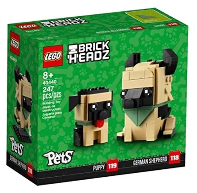 Image de LEGO® BrickHeadz Berger allemand avec chiot - 40440