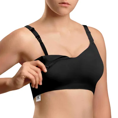 Produktbild von Medela Damen Schwangerschafts und Still BH Schwangerschafts-BH L Schwarz
