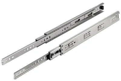 Produktbild von Kugelführung, Häfele Matrix Runner BB S, Überauszug, Tragkraft bis 30 kg, Stahl, seitliche Montage, 400mm