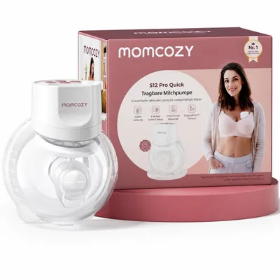 Image de Tire-lait électrique Momcozy S12 Pro Quick, tire-lait électrique mains libres, tire-lait électrique portable avec téterelles DoubleFit Hybrid