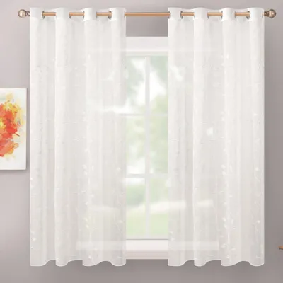 Obrázok produktu pre Záves s okami – sada 2 kusov, 140 x 145 cm, priesvitný