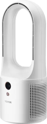 Produktbild von VEVOR Blattloser Tischventilator, 330 mm, tragbarer Ventilator, 6-Gang-USB-Kühler, leiser Turmventilator, kinderfreundliches Schlafzimmer, Büro, Zuhause