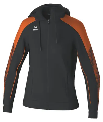 Produktbild von Erima Evo Star Trainingsjacke mit Kapuze Schwarz/Orange - 42