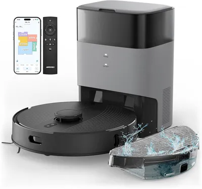 Immagine prodotto di Aspirapolvere robotizzato - Aspirapolvere robotizzato con funzione lavapavimenti - Robot aspirapolvere - Robot aspirapolvere per animali domestici