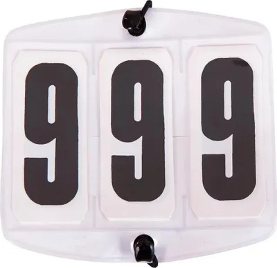 Immagine prodotto di Premiere concorso numeri quadrati 000-999 2 unità Bianco 9,5x9,5 cm Bianco 9,5x9,5 cm