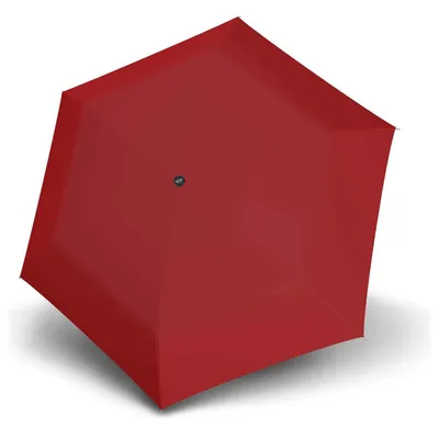 Produktbild von Knirps MINI manual, Kompakt, Regenschirm, Hexagonal, Rot, Fiberglas, Stahl, Polyester