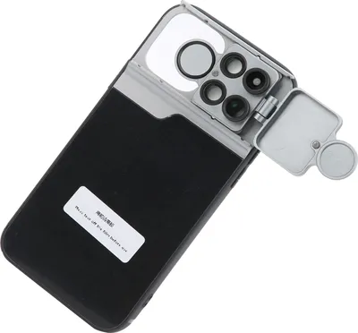 Produktbild von Handyhülle mit mehreren Linsen für iPhone 12Pro mit Tele-/Makro-/Fisheye-/CPL-Filter