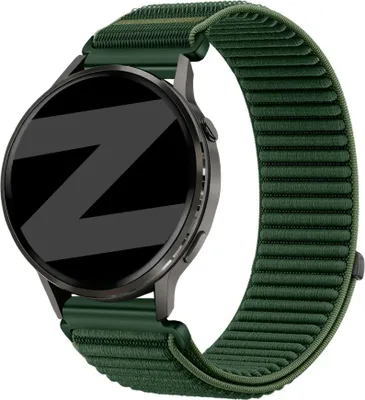Produktbild von Bandz Nylon-Armband „Wave“, passend für Garmin Vivoactive 4s / Vivomove 3s / Venu 4 (41 mm) / Venu 3s / Venu 2s / Forerunner 265s – Orange