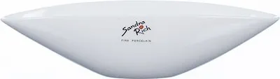Produktbild von Porzellan Teller, Schale ELONGATE oval L. 22cm weiß länglich Sandra Rich