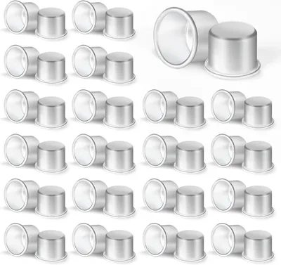 Imagen del producto de Soportes para velas de metal, 40 unidades, color plateado, para velas tipo estaca y velas pequeñas, decoración de mesa