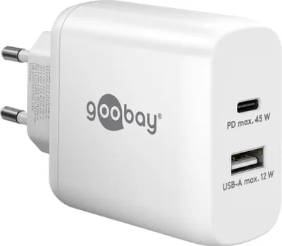 Produktbild von Goobay | USB-C PD Dual-Schnellladegerät (45 W) | 65412 | N/A