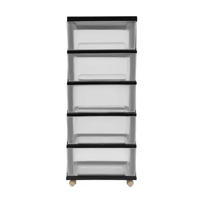 Produktbild von Schubladenschränke 5 Schubladen Büro Organisationstruhe Plastic Storage Drawers