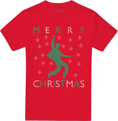 Immagine prodotto di Elvis Presley - Maglietta "Dancing Ugly" per uomo/donna unisex, design natalizio TV32644 (M) (rosso)
