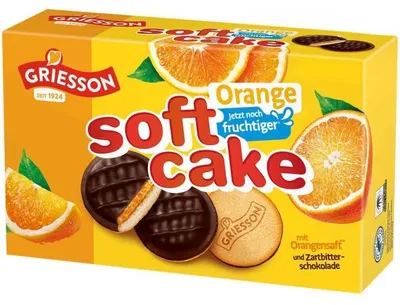 Produktbild von Griesson Soft Cake Orange mit Fruchtfüllung aus Orangensaft 300g