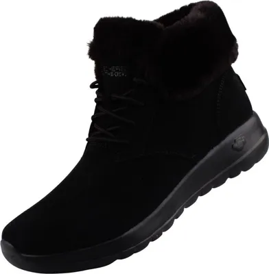 Produktbild von Skechers On-The-Go Joy Lush Damen Stiefeletten gefüttert Schwarz