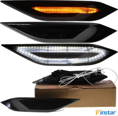 Produktbild von 2x Vinstar Seiten Blinker Smoke getönte LED passend kompatibel mit Porsche Cayenne 92A 2010-2014