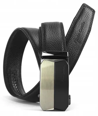 Image de Ceinture Pierre Cardin Homme Automatique Cuir Noir 115 cm