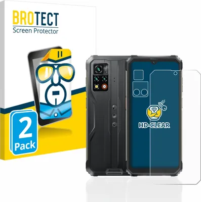Produktbild von 2x Für Blackview BV9200 (Display+Kamera) Schutzfolie BROTECT Displayschutz Display Schutz Folie Klar Transparent
