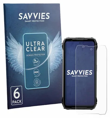 Produktbild von 6x Für Blackview Fort 200 Schutzfolie Savvies Displayschutz Display Schutz Folie Klar Transparent