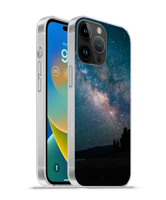 Produktbild von MuchoWow® Handyhülle Schutzhülle Hülle für Apple iPhone 14 Pro - Softcase Sterne - Planeten - Galaxie - Jungen - Mädchen - Kinder Silikon Softcase Handy Hülle - Umschlag
