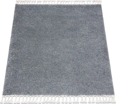 Produktbild von Teppich BERBER quadratisch 9000 grau Franse berber marokkanisch shaggy Grau 160x160 cm
