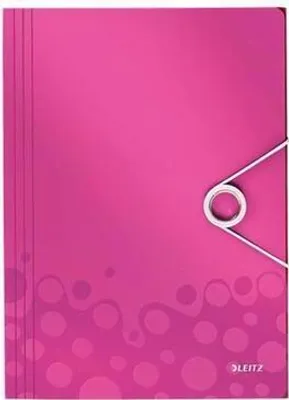 Produktbild von LEITZ Wow Eckspannermappe PP A4 Pink metallic