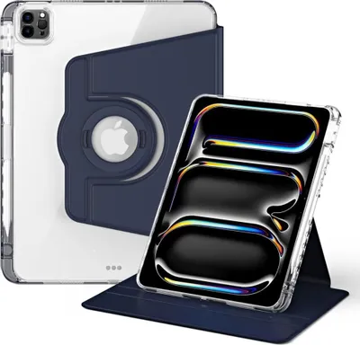 Produktbild von iPad Pro 13 (2024/2025) Hülle - Coverup 360° Rotating Folio Klapphülle mit Schlaf/Wach-Funktion - Blau