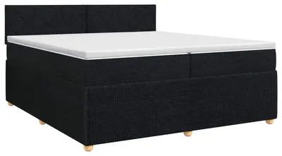 Obrázok produktu pre vidaXL Box spring posteľ s matracom čierna 200 x 200 cm látka