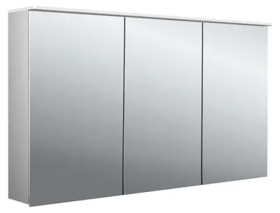 Image de emco pure 2 design armoire à glace lumineuse LED avec éclairage de lavabo, 3 portes, 1300x711x185mm, 979705409