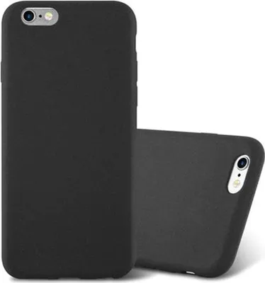 Produktbild von Cadorabo Schutzhülle für Apple iPhone 6 / 6S Hülle in Schwarz Handyhülle TPU Etui Cover Case