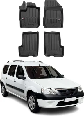 Zdjęcie produktu dla Dywaniki do Dacia Logan 2006-2013 TPE Czarne