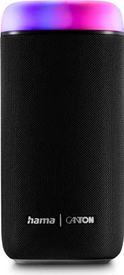 Produktbild von Hama Bluetooth Lautsprecher, 30W, wasserfest IPX4, LED Lichteffekte, 12 Stunden Akkulaufzeit, kleiner Bluetooth Lautsprecher, Musikbox,Partybox,schwaz