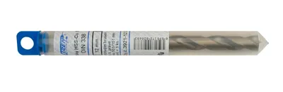 Produktbild von HSS-Co. 8 % Spiralbohrer DIN 338, geschliffen, verpackung zum Aufhängen, Größen:Ø 12.5 / Arbeitslänge = 101
