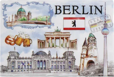 Produktbild von Magnet 8 x 5,5 cm Berlin Sehenswürdigkeiten 09 Kühlschrankmagnet