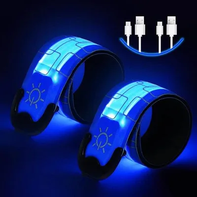 Produktbild von LED-Sicherheitsarmbänder für Laufen - Reflektierend und verstellbar