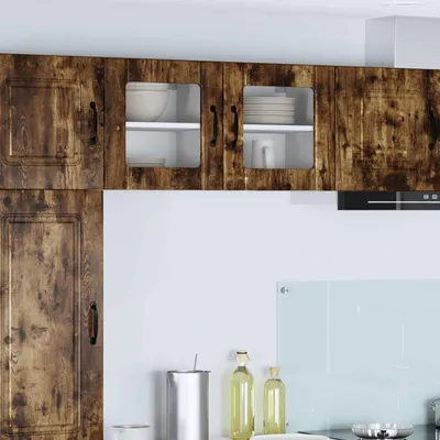 Produktbild von "Schlussverkauf" Küchenschrank/Sideboard - 1 pc - Aufbewahrungsschrank moderne - Geräucherte Eiche 40x31x40 cm Holzwerkstoff  C10434