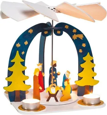Produktbild von Holzbausatz Weihnachtspyramide