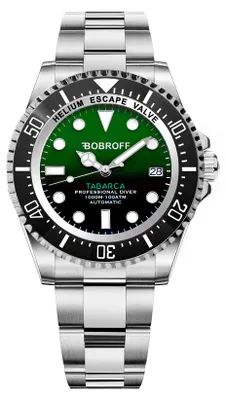 Produktbild von Herrenuhr BF00 Grün 44 mm Automatikwerk Saphirglas 100 ATM wasserdicht