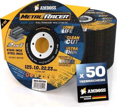 Produktbild von 50x Amboss Metal Racer Trennscheibe | Ø125 mm - 1 mm - 22.23 mm |