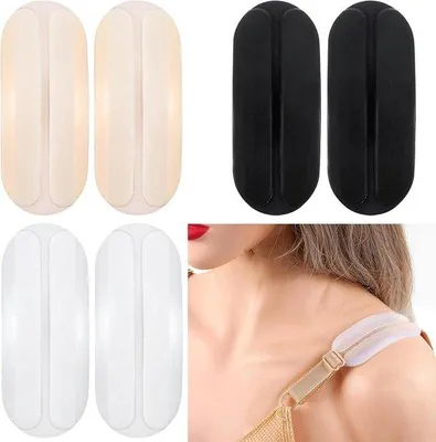 Immagine prodotto di Cuscinetti protettivi in silicone per le spalle - antiscivolo - morbidi e confortevoli - cuscinetti protettivi da donna - cuscinetti protettivi per gli indumenti - cuscinetti in gel per le spalle