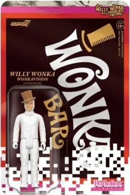 Image de Figurka Akcji Willy Wonka (Biała Garsonka) 10 cm - ReAction od Super7